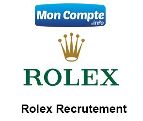 www carrieres rolex com|rolex bulle recrutement.